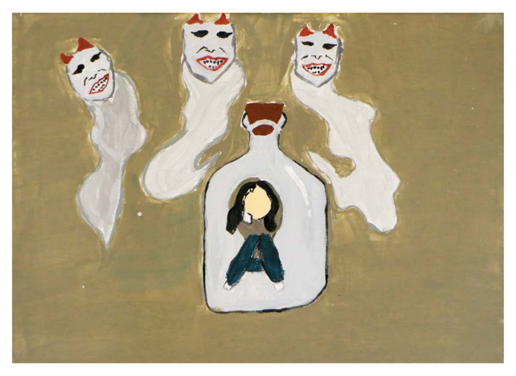 Ilustrado por Jamila Chaikh Yussef, 14 anos.